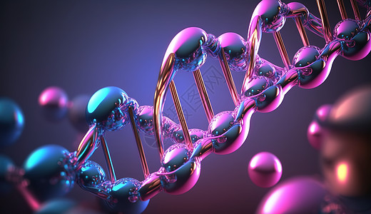 DNA金属质感背景图片
