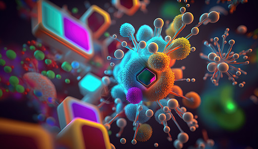 3D微生物场景图片