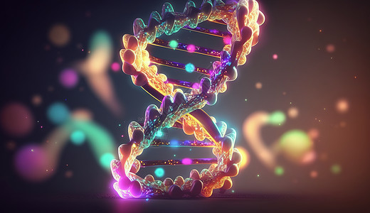 发光的DNA图片