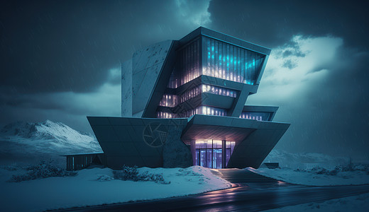超现实科技感的建筑物图片