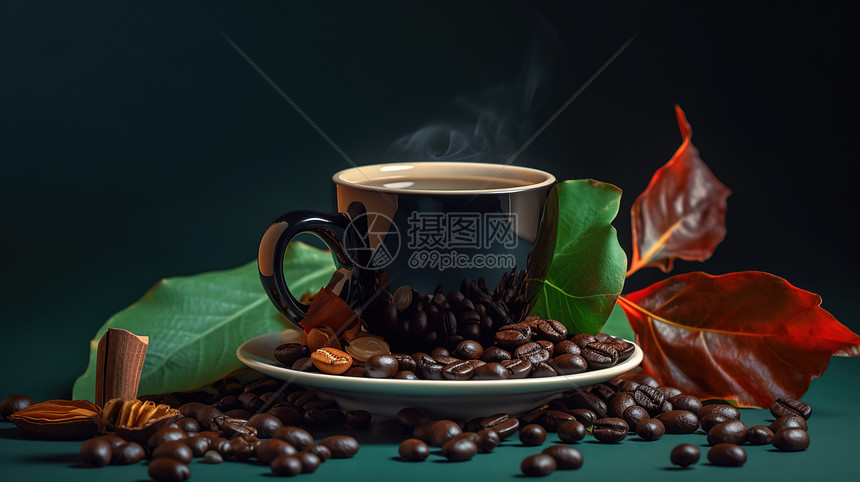 高端咖啡豆咖啡商业图片