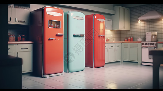 电器冰箱消毒柜背景图片