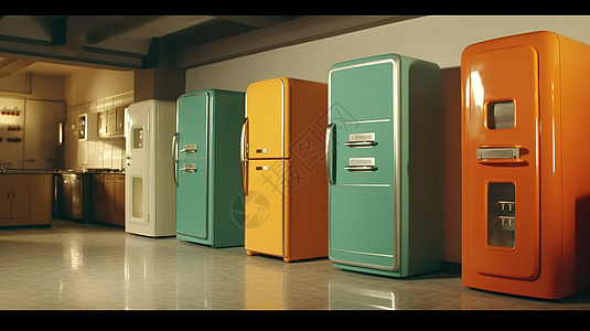 电器冰箱消毒柜背景图片