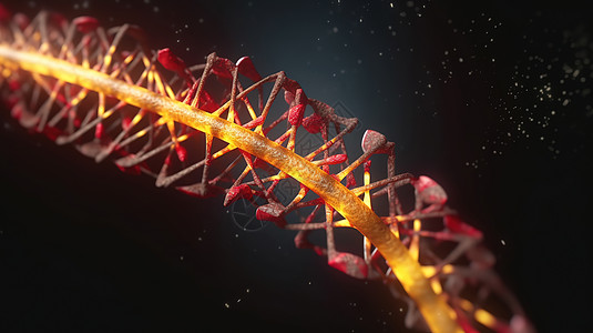 分子科技彩色DNA细胞手绘背景图片