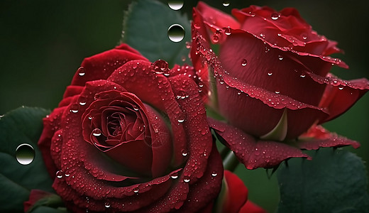 火红的玫瑰花高清图片