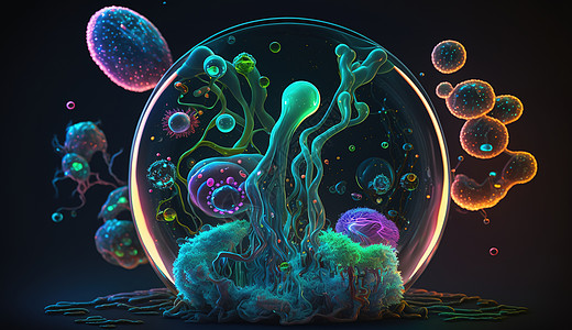 梦幻的细胞生物活动图片