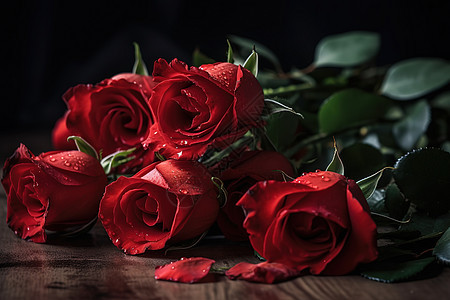 爱情情人节红色玫瑰花图片