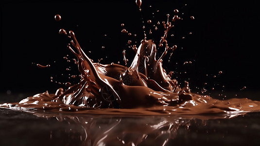 巧克力旋涡图片