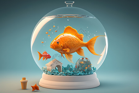 3D金鱼鱼缸图片