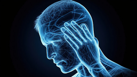 头痛神经痛医疗概念图图片