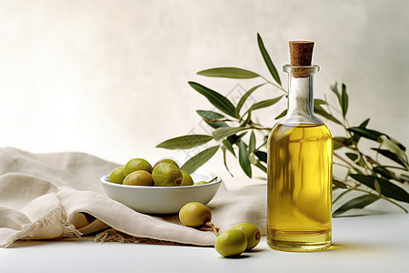 玻璃瓶橄榄油产品图片