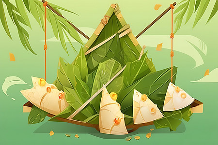 端午节粽子美食海报图片