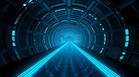 科技隧道光感图片
