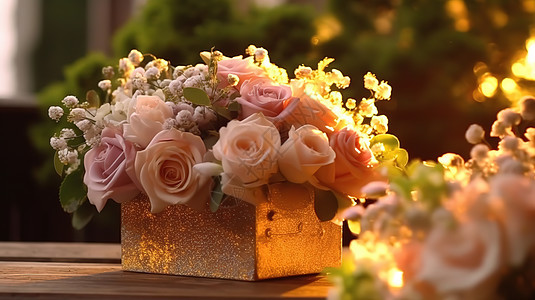美丽的婚礼花束图片