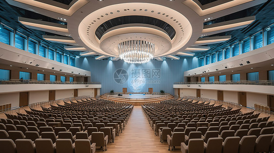 巨大的圆形会议厅超大型会议室图片