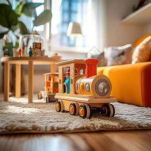 六一儿童节礼物客厅的小火车图片