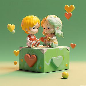 六一儿童节礼物盒儿童节快乐3D图片
