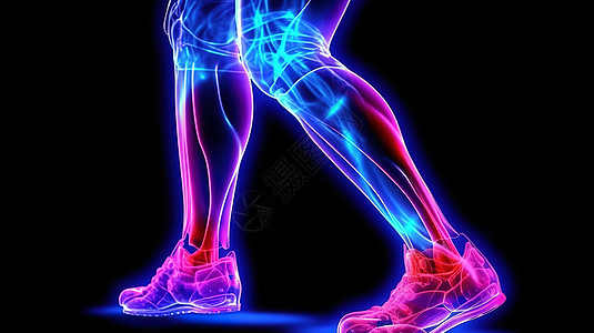 脚膝盖的运动损伤概念图图片