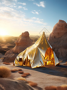 帐篷沙漠场景图片
