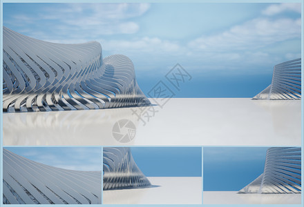 UE5简约艺术建筑风格图片