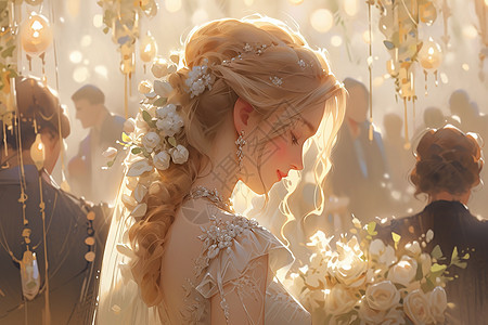 婚礼美丽漂亮的新娘图片