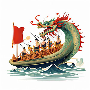 中国传统节日端午节海报插画图片
