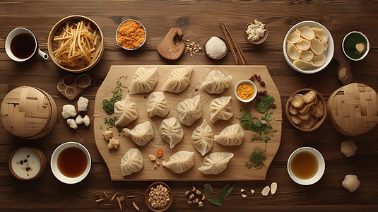中式食物包子图片