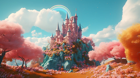 梦幻唯美城堡图片