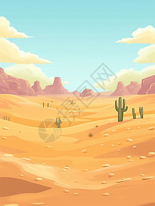 沙漠天空插图图片