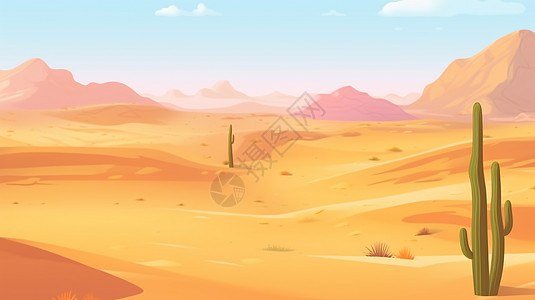 沙漠荒漠场景图片