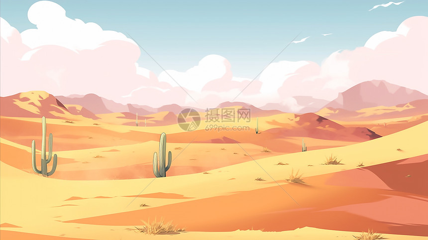 沙漠风光风景图片