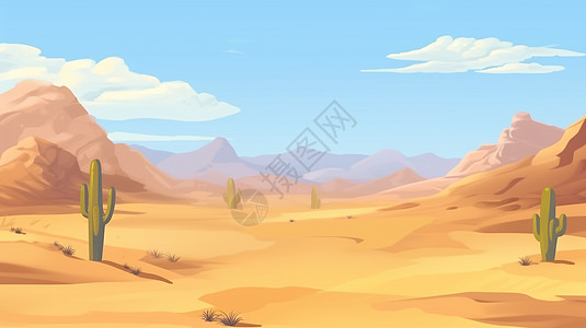 大漠黄沙风景图片