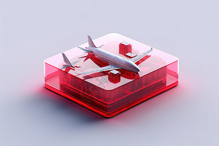 3D图像图标飞机模型工业设计元素图片