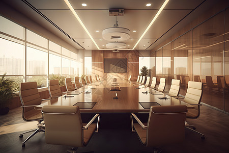 大型商务会议室图片