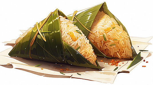 糯米卡通粽子端午节美食图片