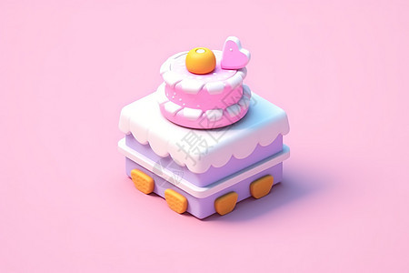 迷你可爱小蛋糕美食图标图片