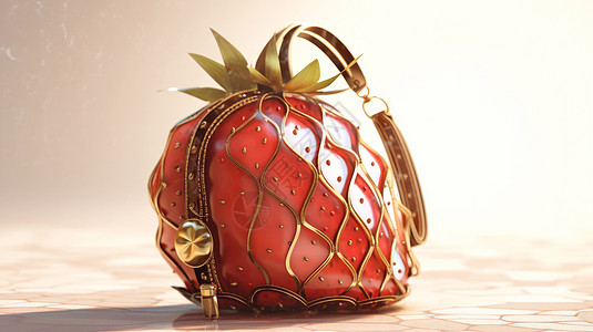 可爱的水果草莓主题手提包图片