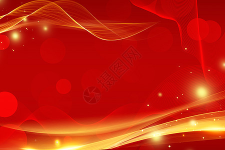 喜庆创意红金光效红色背景设计图片