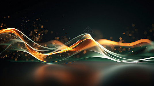 科技抽象流动粒子设计背景背景图片