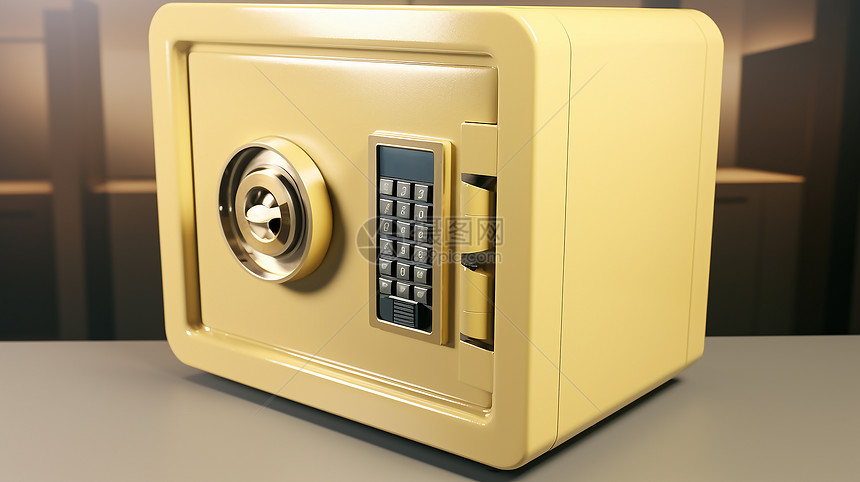 金融行业电子手锁双重多功能保险箱图片