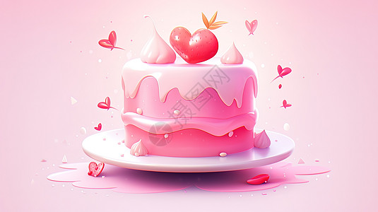 炫彩蛋糕3D图标图片