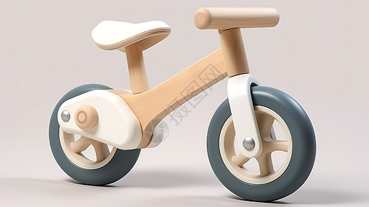 儿童平衡车3D木制卡通图标图片