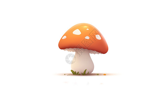 可爱的蘑菇3D卡通图标图片