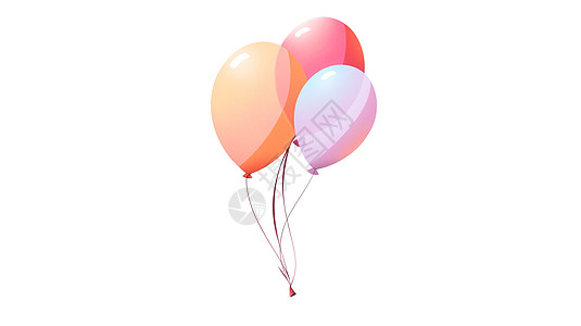 气球3D可爱卡通图标图片