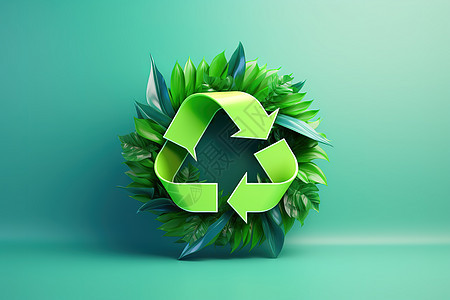 3D绿色回收环保图片