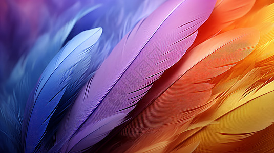 时尚漂亮的羽毛背景，彩色梦幻的羽毛背景，梦幻漂亮的羽毛背景，时尚美丽的羽毛背景，炫彩靓丽的羽毛背景背景图片