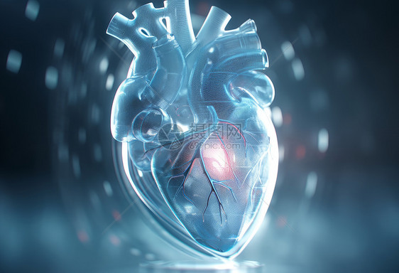 未来科技感人工心脏图片