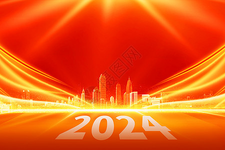 2024红金创意背景图片