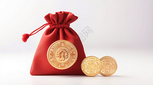 新年春节福袋背景图片