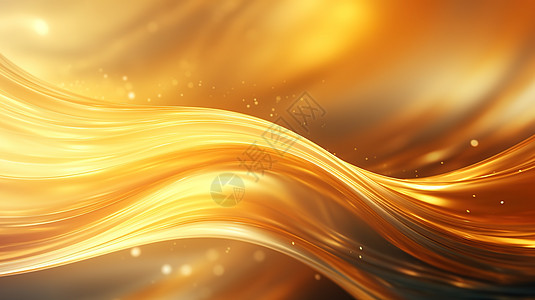 金色流体抽象艺术PPT背景背景图片